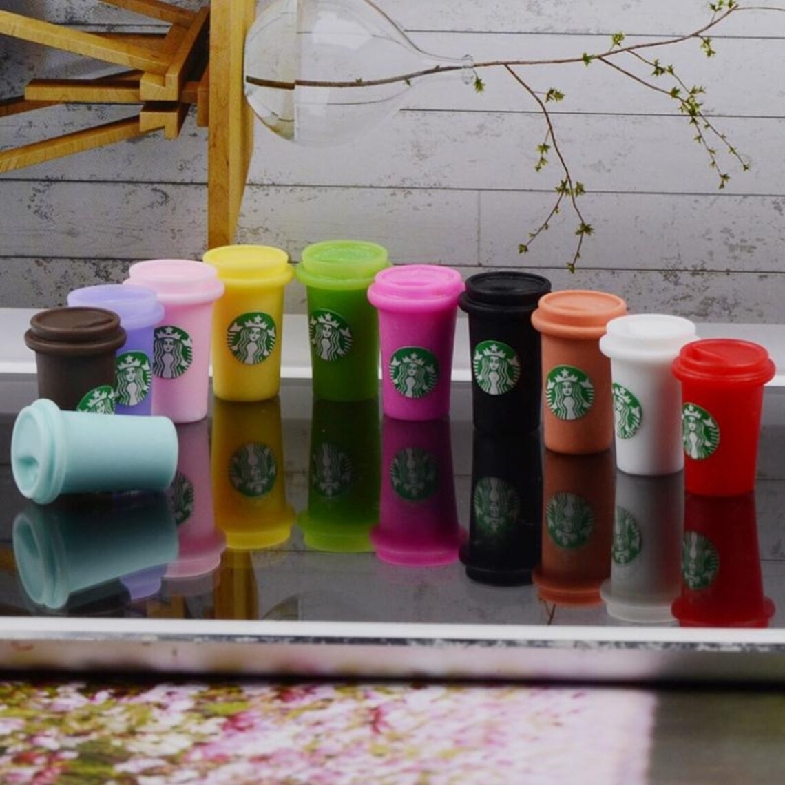 6 PCS Miniature Starbucks Coffee Cup Mini Starbucks Coffee Etsy