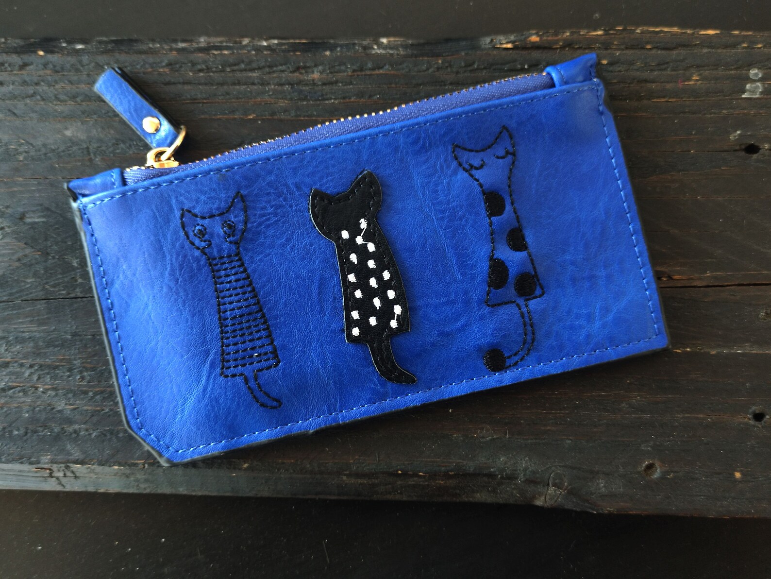 Ecological Leather Cute Wallets Cute Wallets With Cats Girly Etsy