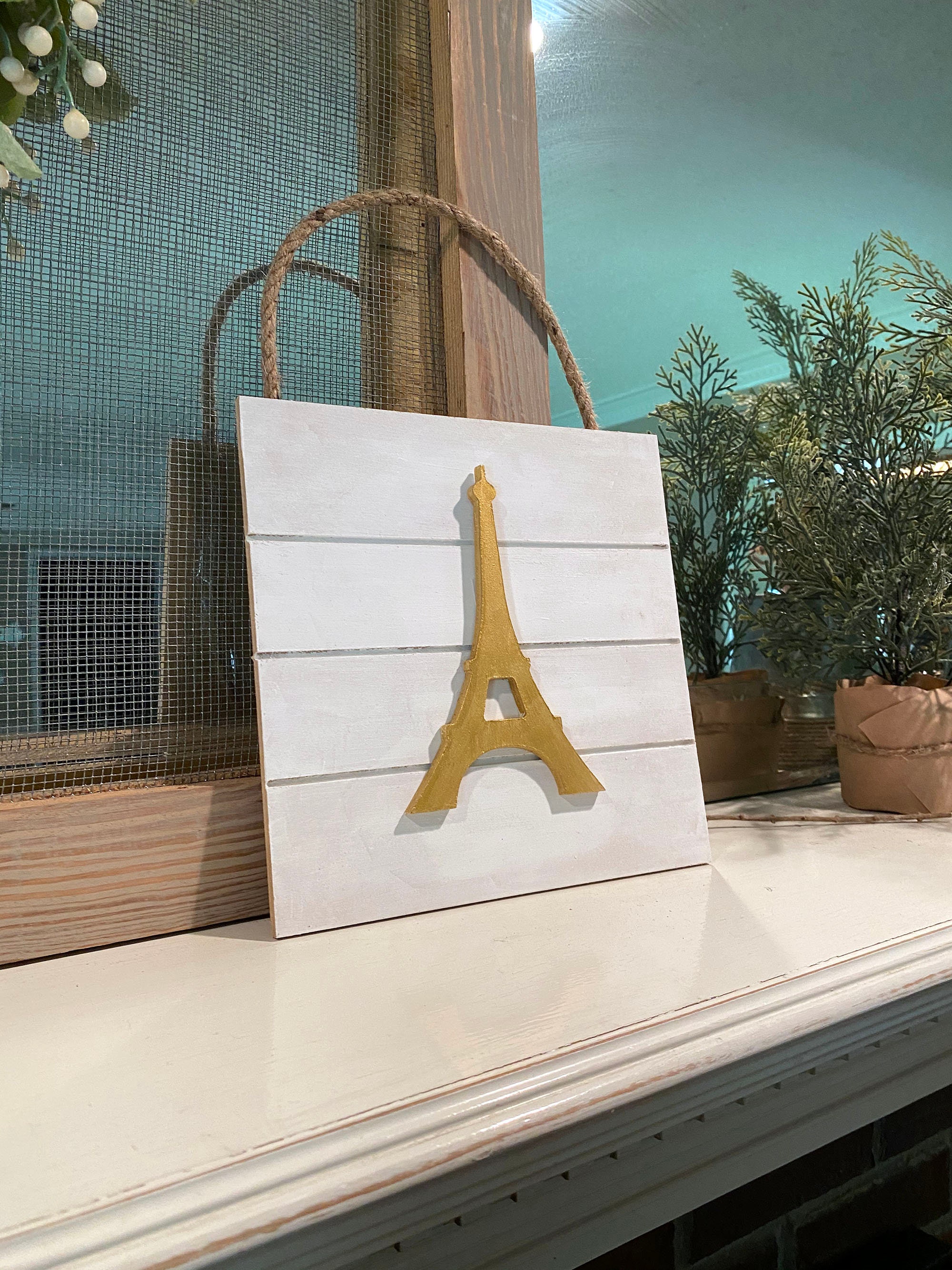 Eiffel Tower Sign Paris Sign Girls Wall Sign Custom Paris Etsy