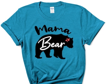 Mama Bear Shirt, Mom Gift Crewneck Shirt, Mom Life T-Shirt, Mama Bear Tee, New Mom Shirt, Mother&#39;s Day, Father&#39;s Day