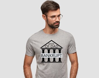 camisa del banco de papá en bancarrota, camisa de Acción de Gracias, camisa de Navidad