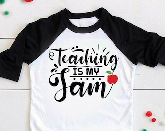 Teaching Is My Jam T-shirt: Back to School Teacher Tee