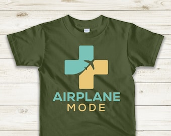 Airplane Mode Shirt: Travel Gift, SoftStyle Cotton Tee