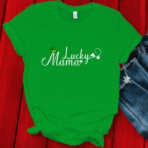 Lucky Mama Shirt, St. Patrick&#39;s Day Shirt, St. Paddy&#39;s Day, Mom Shirt, Lucky Mom Shirt, Zwangerschap Reveal Shirt