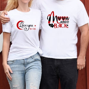 Camisa a juego de mamá e hija, camisa de día de Valentín