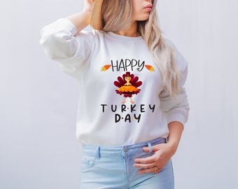 Happy Turkey Day Shirt, Thanksgiving Tee Shirt