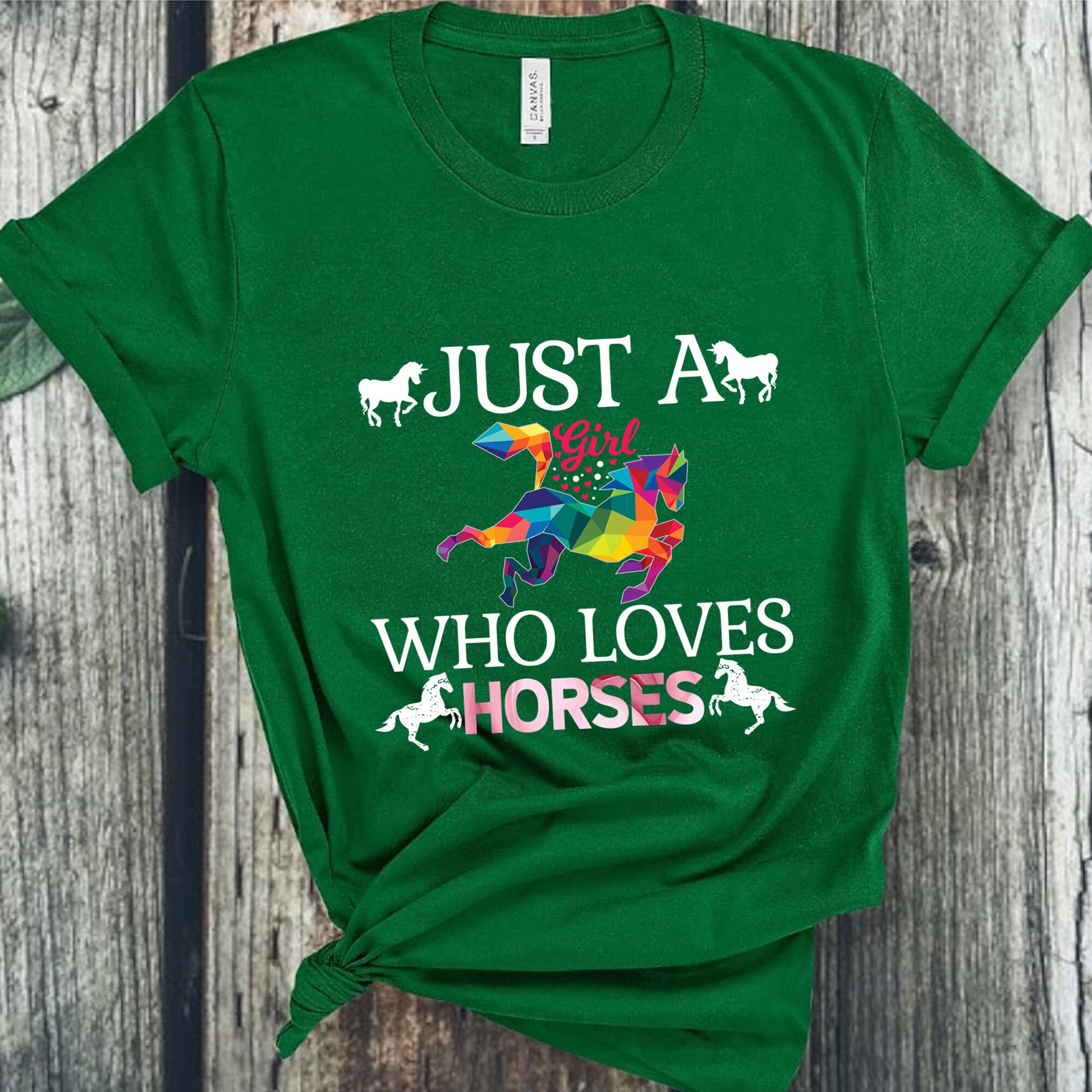 Just a Girl Who Loves Horses Shirt Horse Girl Graphic Tee Etsy