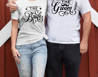 Conjunto de camisetas a juego para novios: Camisas para la boda de luna de miel