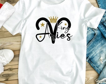Regalo del zodiaco de Aries, Regalo de cumpleaños de Aries del zodiaco, Camiseta de Aries, Signo de Aries, Regalo de aries bday, Camisa de Aries