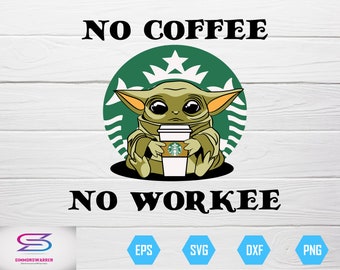 Download Baby Yoda Coffee Svg Etsy