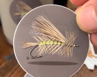 2” round stimulator fly sticker