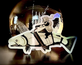 Trout Scout Sticker Holographic