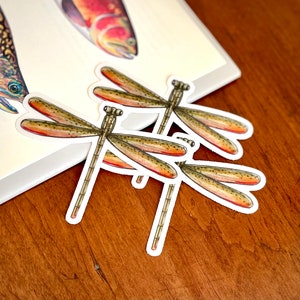 Cutthroat Damselfly Sticker