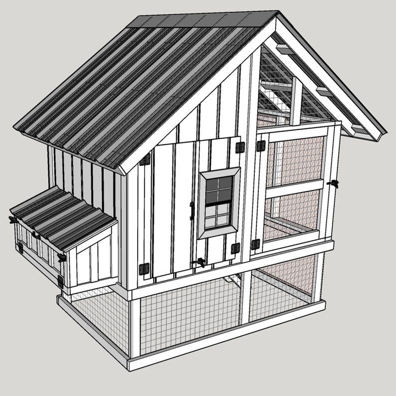 4x8 Chicken Coop Plans - DIY Chicken Coop Plans With Run -DIY Chicken ...
