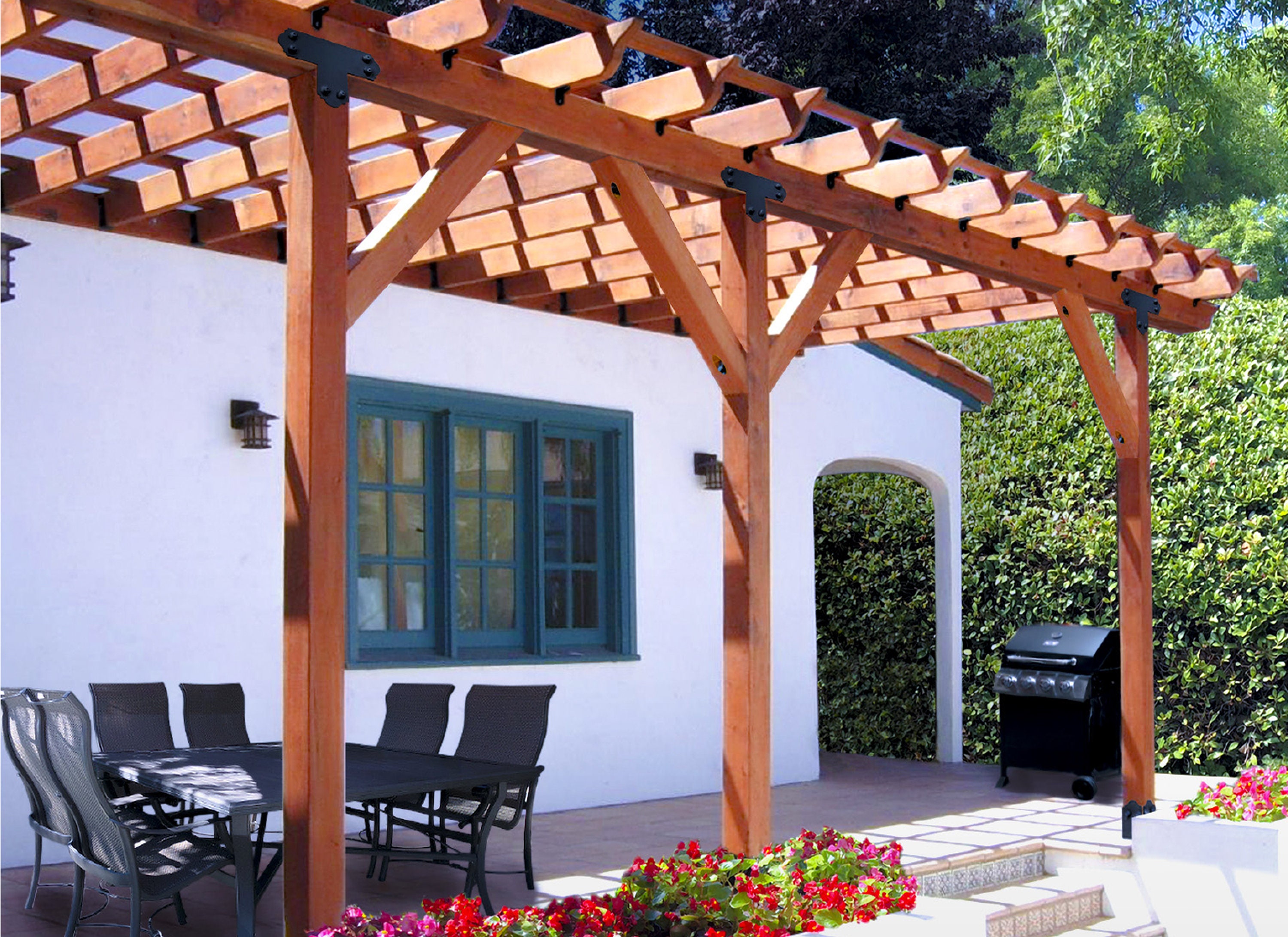12x16 Pergola Plans Pdf Instant Download DIY Simple Pergola Etsy UK