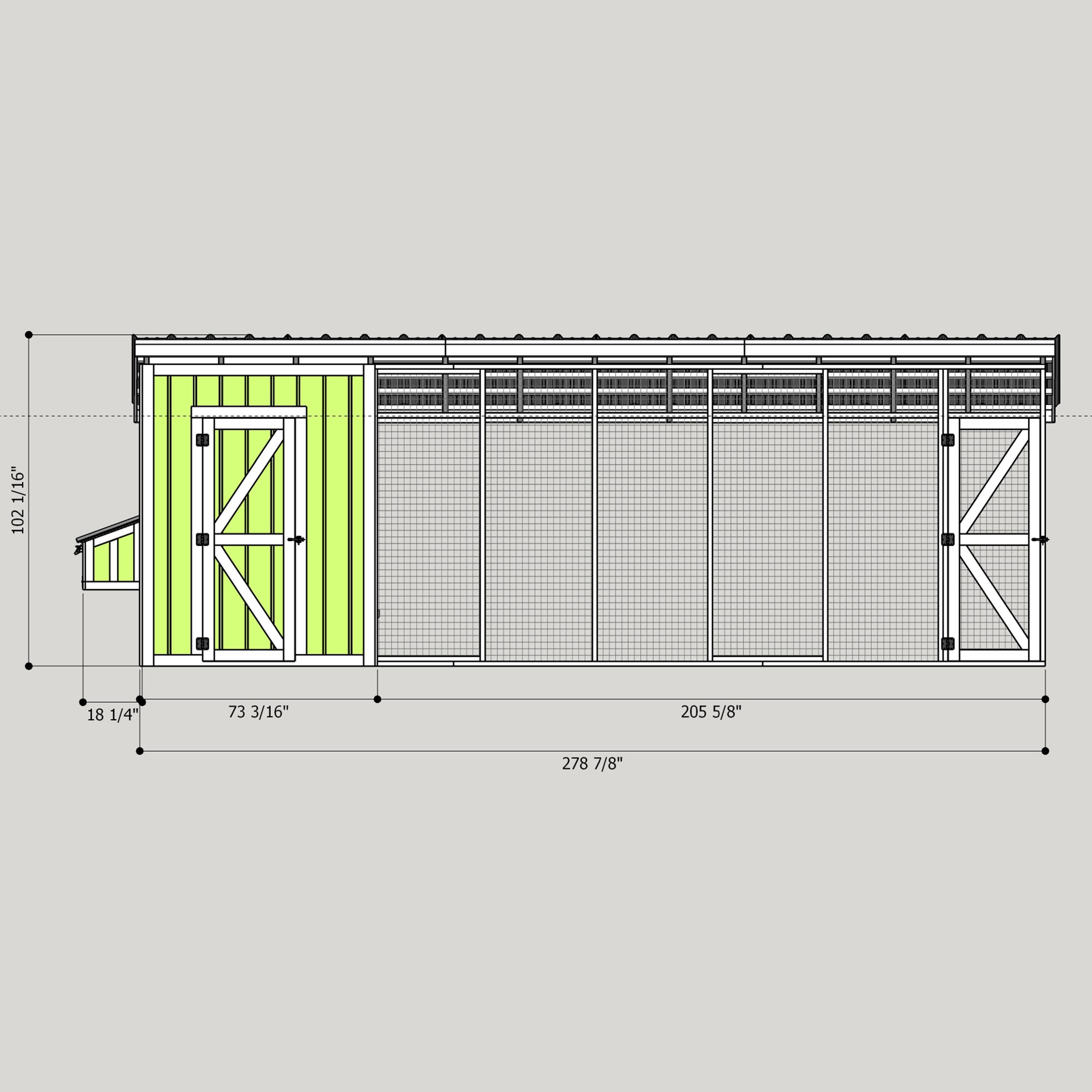 8x24 Chicken Coop Plans - DIY Chicken Coop Plans With Run -DIY Chicken ...