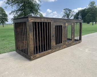 Large double dog kennel plans Wooden dog crate entertainment center Modern dog kennel plan diy dog house build dog crate furniture plans