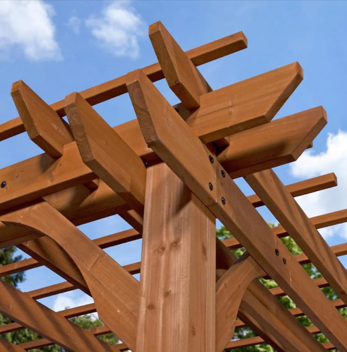 10 X 12 Pergola Plans Pdf File DIY Simple Pergola Plan Modern Etsy Canada