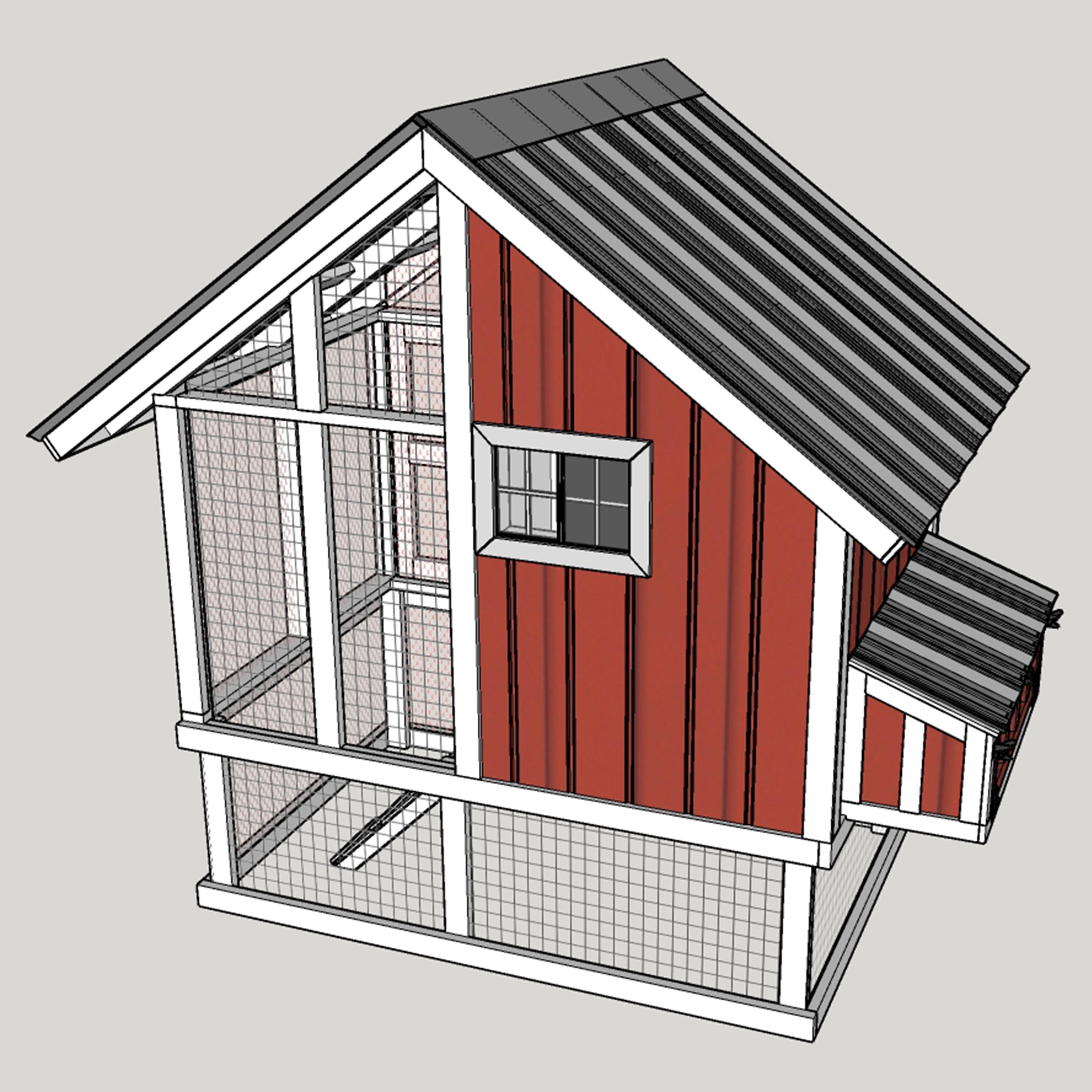 4x8 Chicken Coop Plans - DIY Chicken Coop Plans With Run -DIY Chicken ...