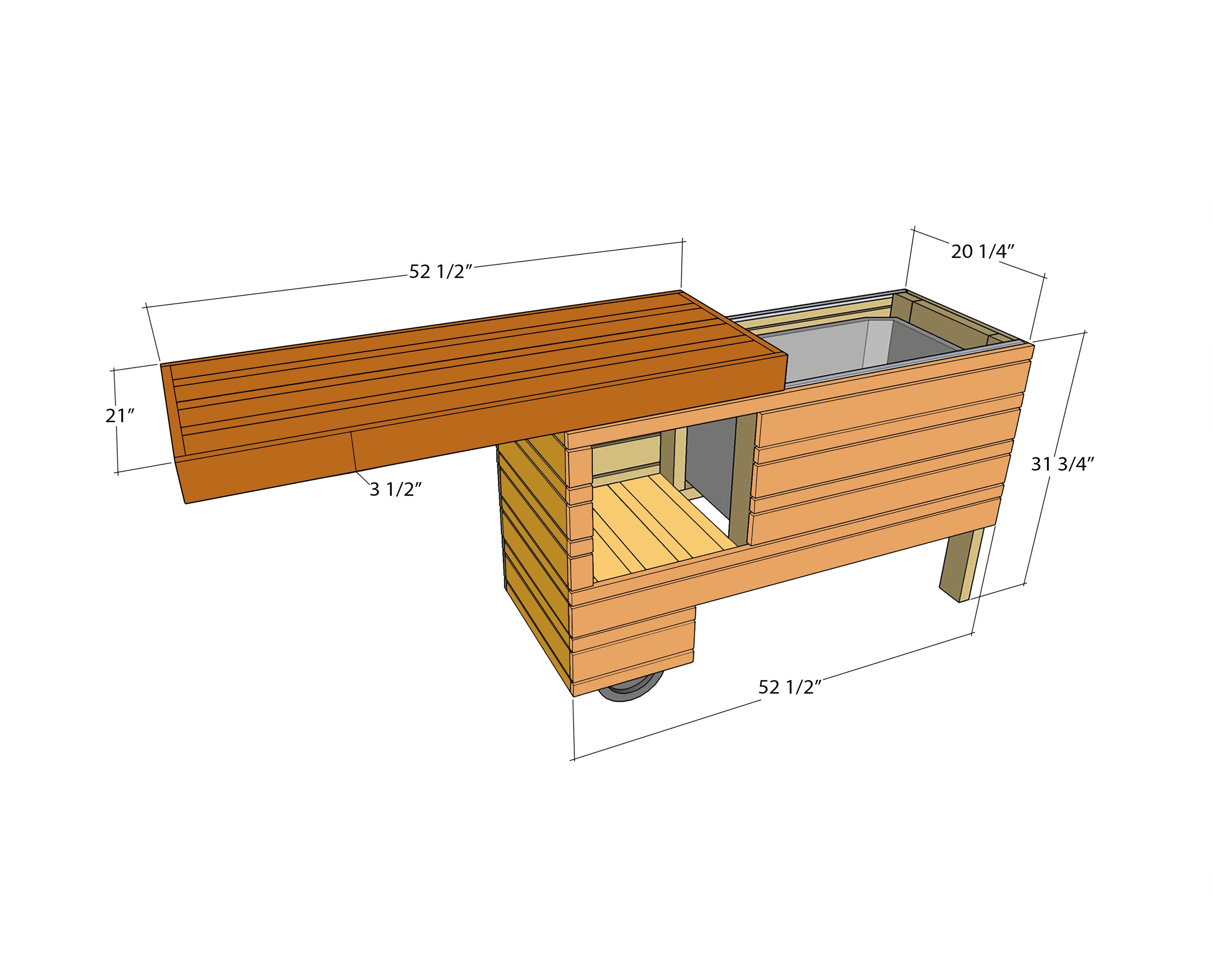 Patio Wood Cooler Box Plans Pdf DIY Outdoor Cooler Beer Plans Outdoor