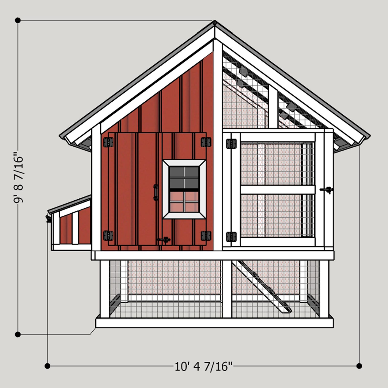 4x8 Chicken Coop Plans - DIY Chicken Coop Plans With Run -DIY Chicken ...