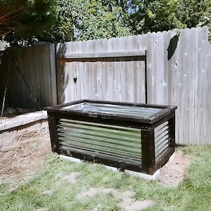 Raised Garden Planter Plans - Raised Metal planter plans Build garden beds diy Corrugated metal planter plans Steel Planter