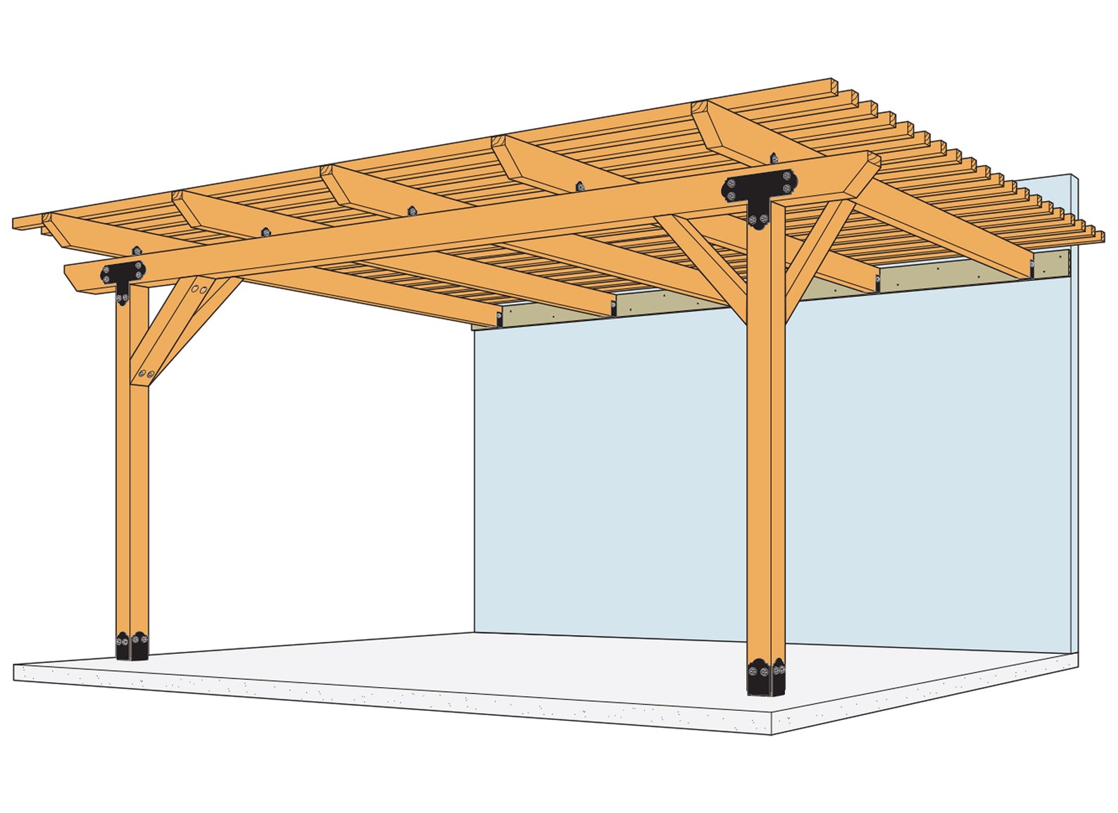 12x16 Pergola Plans Pdf Instant Download DIY Simple Pergola - Etsy UK