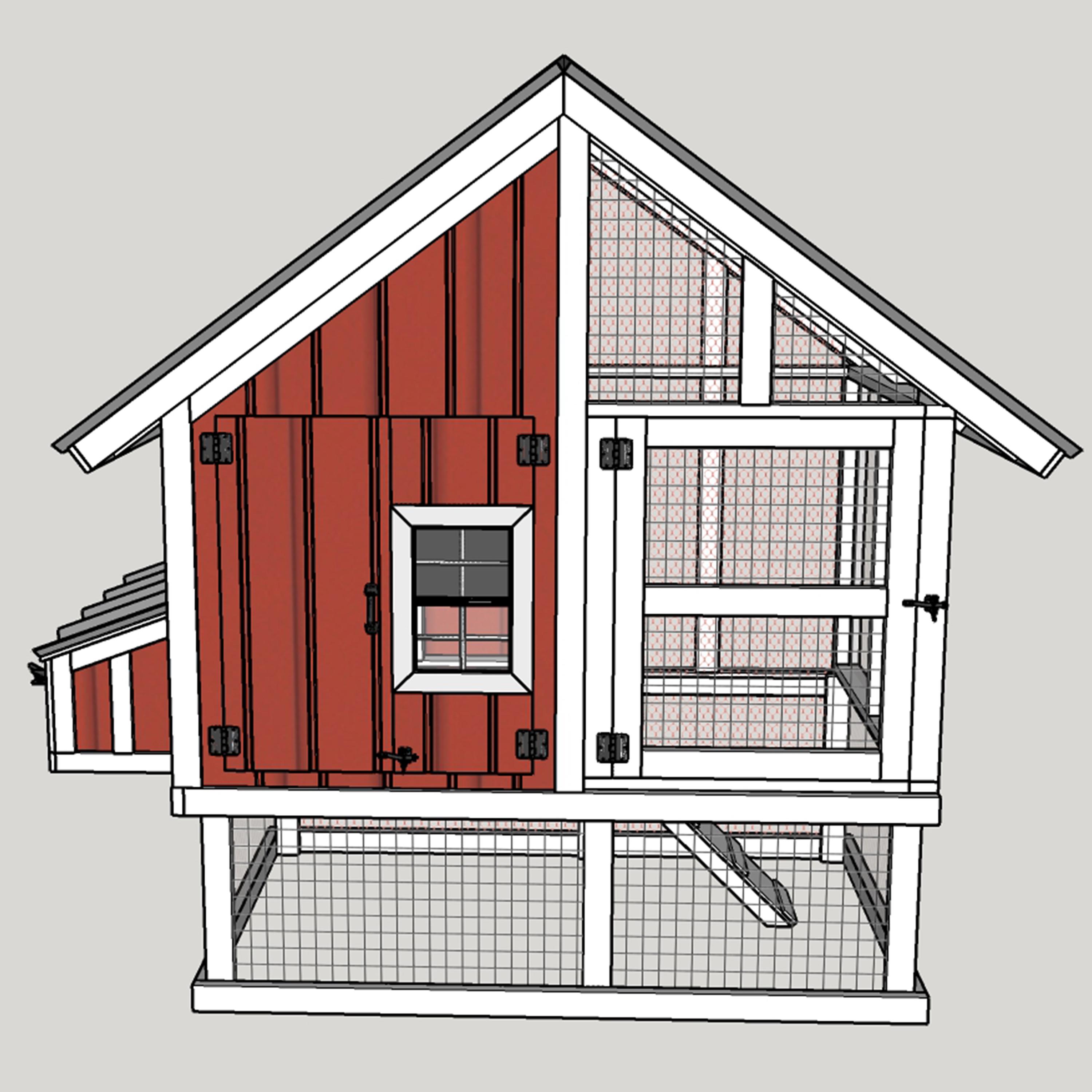 4x8 Chicken Coop Plans - DIY Chicken Coop Plans With Run -DIY Chicken ...