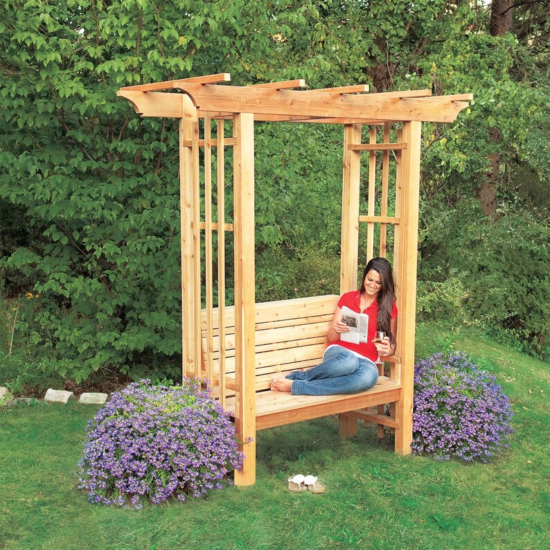 Arbor Bench Plans DIY Arbor Plan Pdf File Digita Dowload Etsy