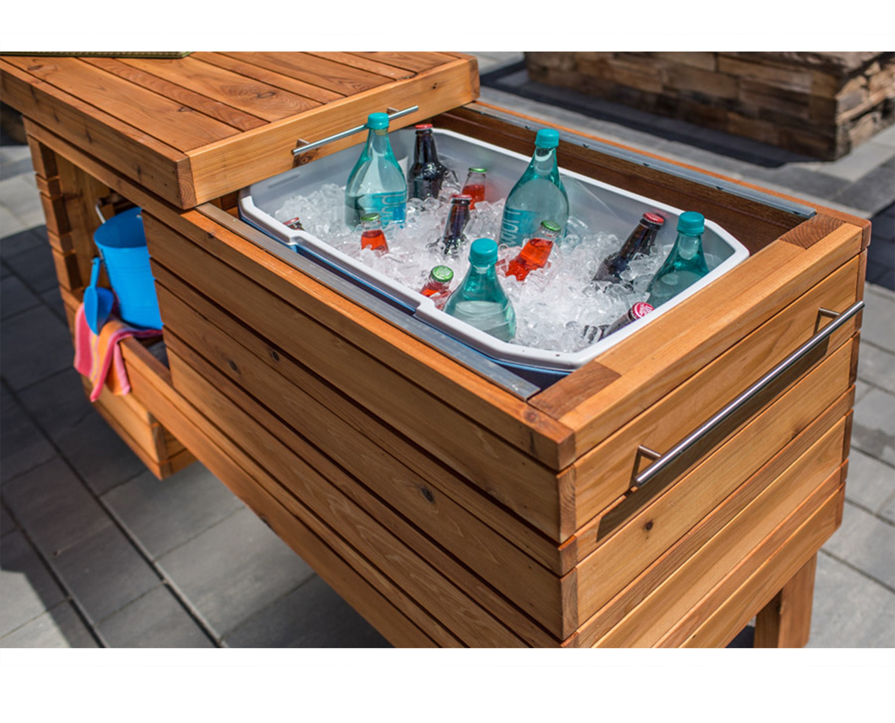 Patio Wood Cooler Box Plans Pdf DIY Outdoor Cooler Beer Plans Outdoor Cooler Cart Plans Etsy