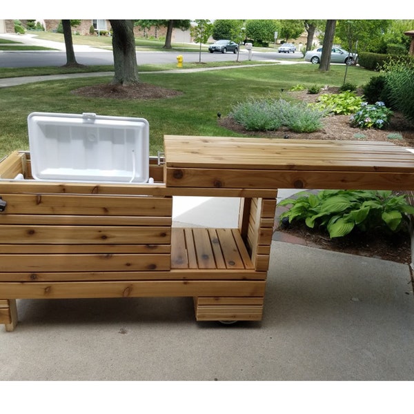 Patio wood cooler box plans pdf - DIY Outdoor cooler beer plans - Outdoor cooler cart plans
