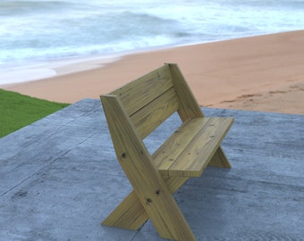 Aldo Leopold Bankplannen - Zelfgemaakte houten bankplannen voor buiten - Easy Garden bankplannen - Eenvoudig modern bankplan - Bankplannen bouwen