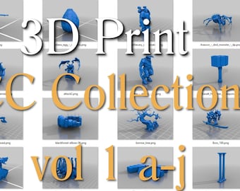 Más de 1100 archivos STL para impresión 3D: figuras, juguetes y vehículos (descarga digital)