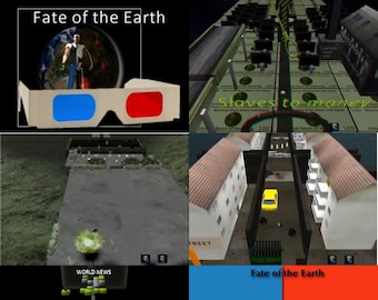 Juego retro 3D para PC: Destino de la Tierra (Anaglifo)