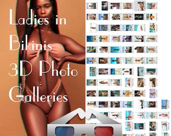 Galería de fotos de modelos en bikini 3D: 100 imágenes eróticas (descarga digital)