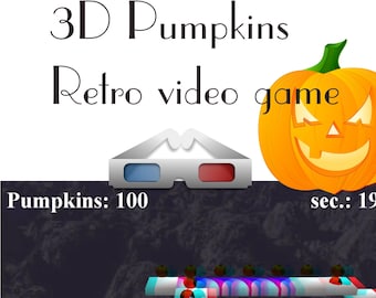 Juego retro para PC 3D Pumpkins: Plataformas anaglifo (Descarga digital)