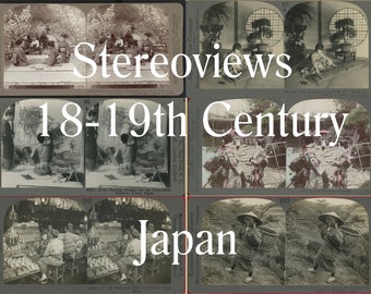 Estereoscopias japonesas antiguas: fotos de los siglos XVIII y XIX (descarga digital)
