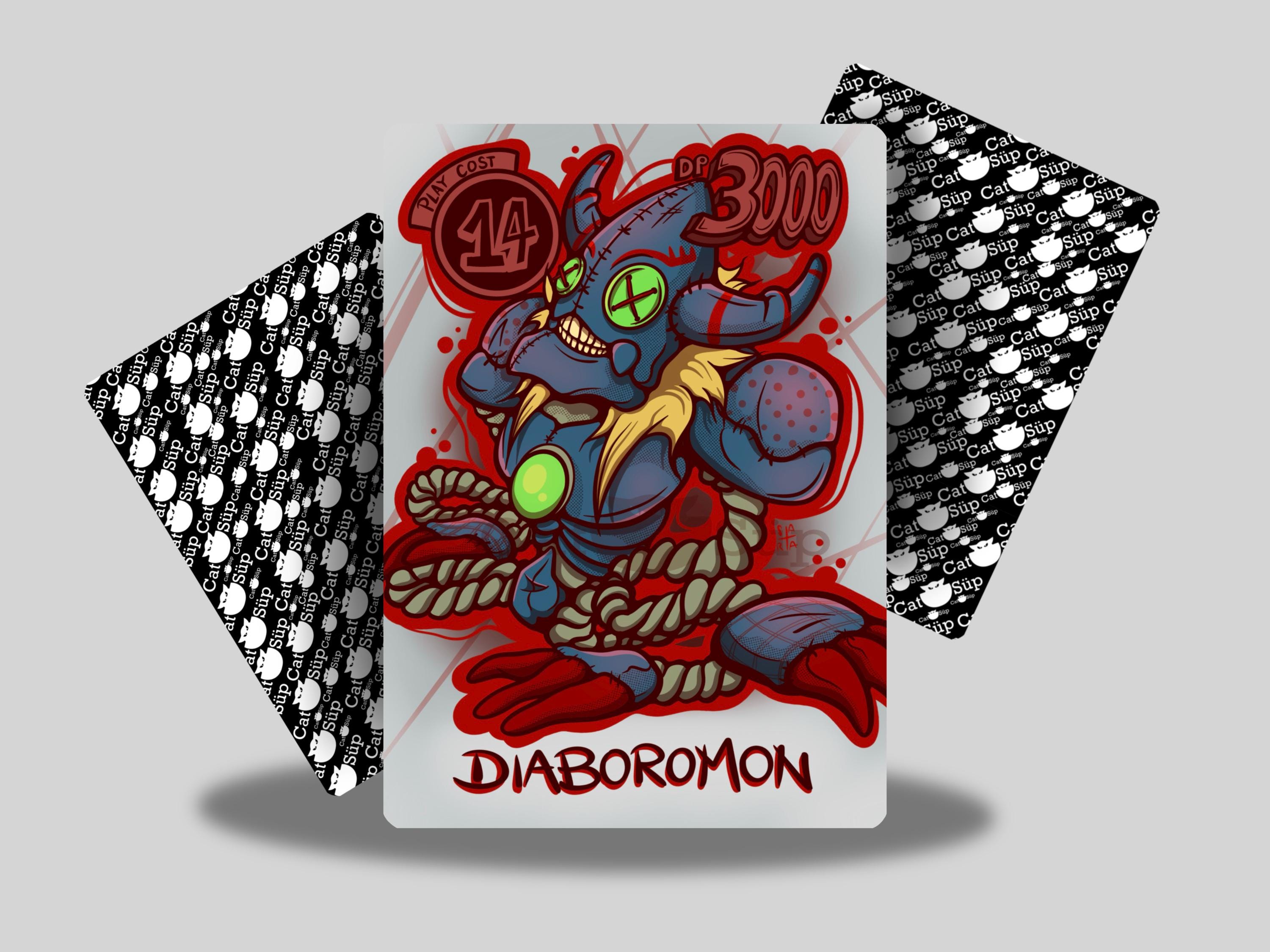 Diaboromon Token Card - Etsy