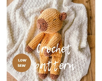 Capybara Häkelanleitung, Kuscheltier Häkelanleitung amigurumi, Capybara PDF Download, Kuscheltier Häkelanleitung
