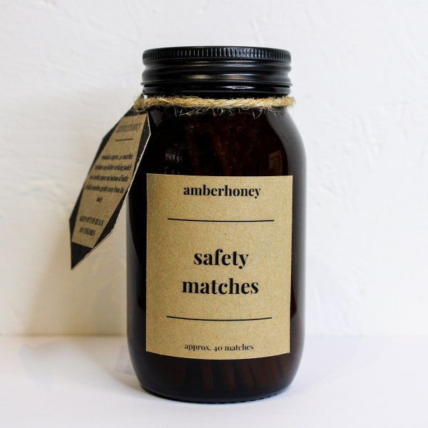 Matches in a Jar Etsy UK