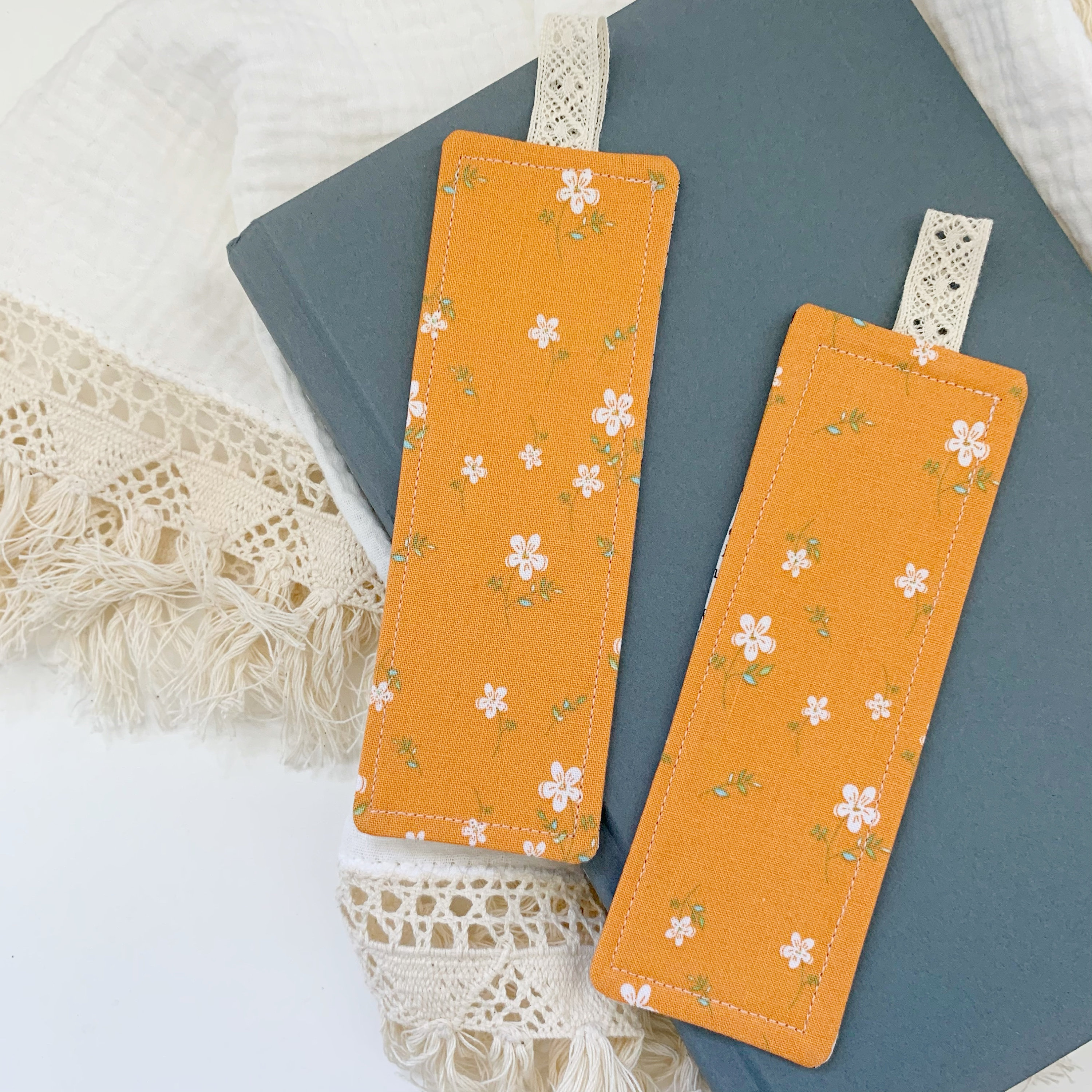 Spring Floral Bookmark Orange Flower Bookmark Bookmark Gift | Etsy