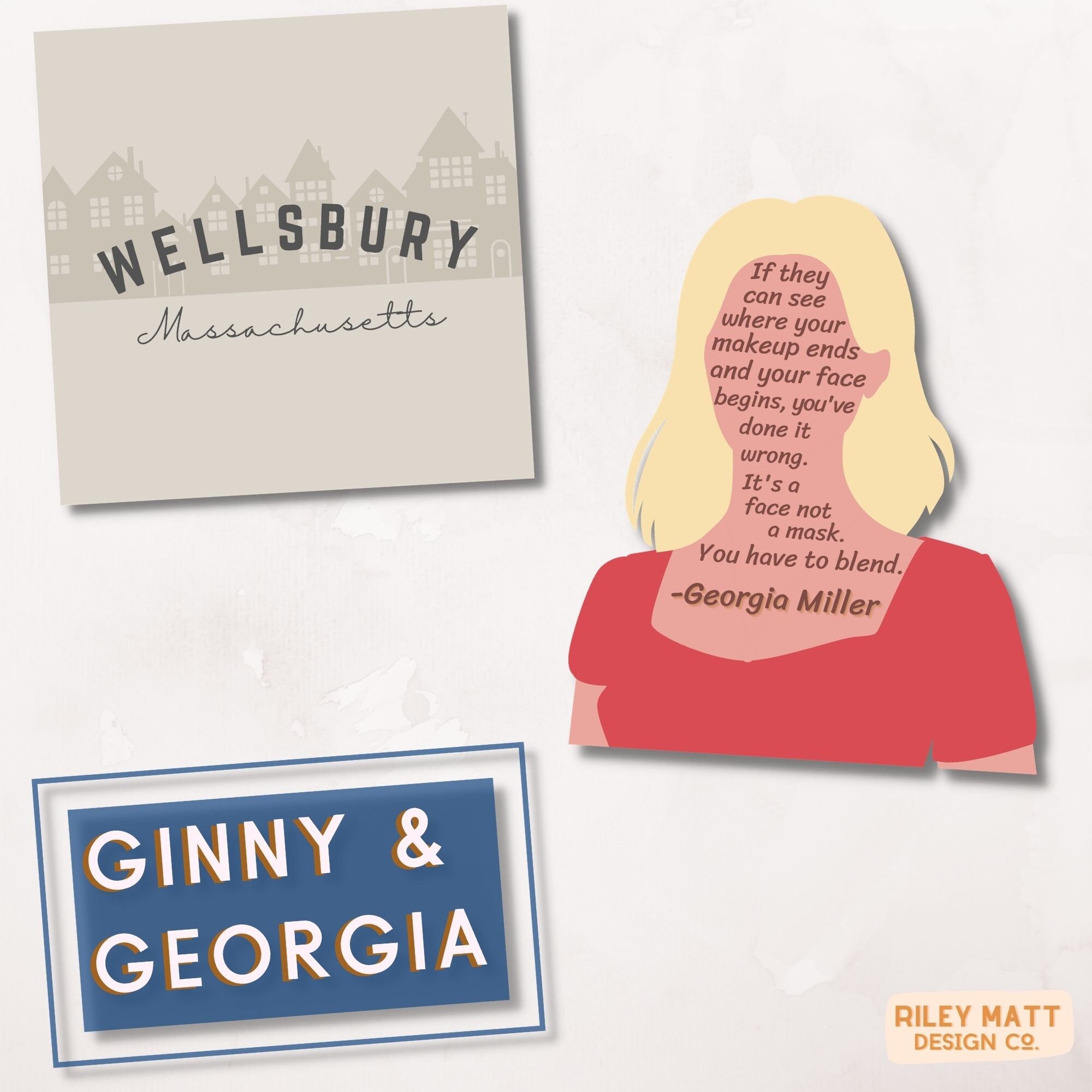 Ginny and Printable Sticker Bundle 11 Stickers MANG, Team