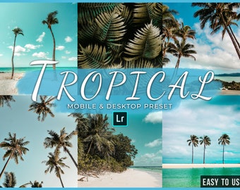 TROPICAL Preset - Lightroom Mobile & Desktop | Summer Presets, Photoshop Presets, Vsco Presets, Instagram Presets