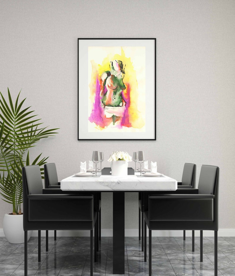 Erotic Nudity Erotic Painting of Nude Woman in Graffiti - Etsy Israel