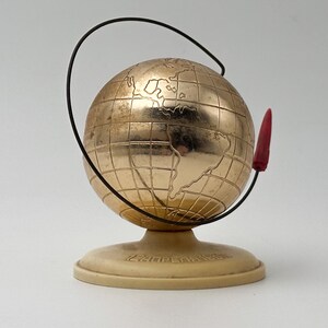 Vintage Figurine Earth Desktop Souvenir Satellite World Soviet Space Table Decor Rocket Vostok USSR