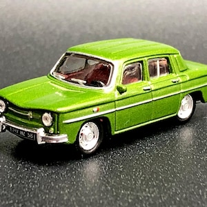 Renault 8 Norev Vintage Green Model Car M 1:87 Collectible Toy Retro Auto
