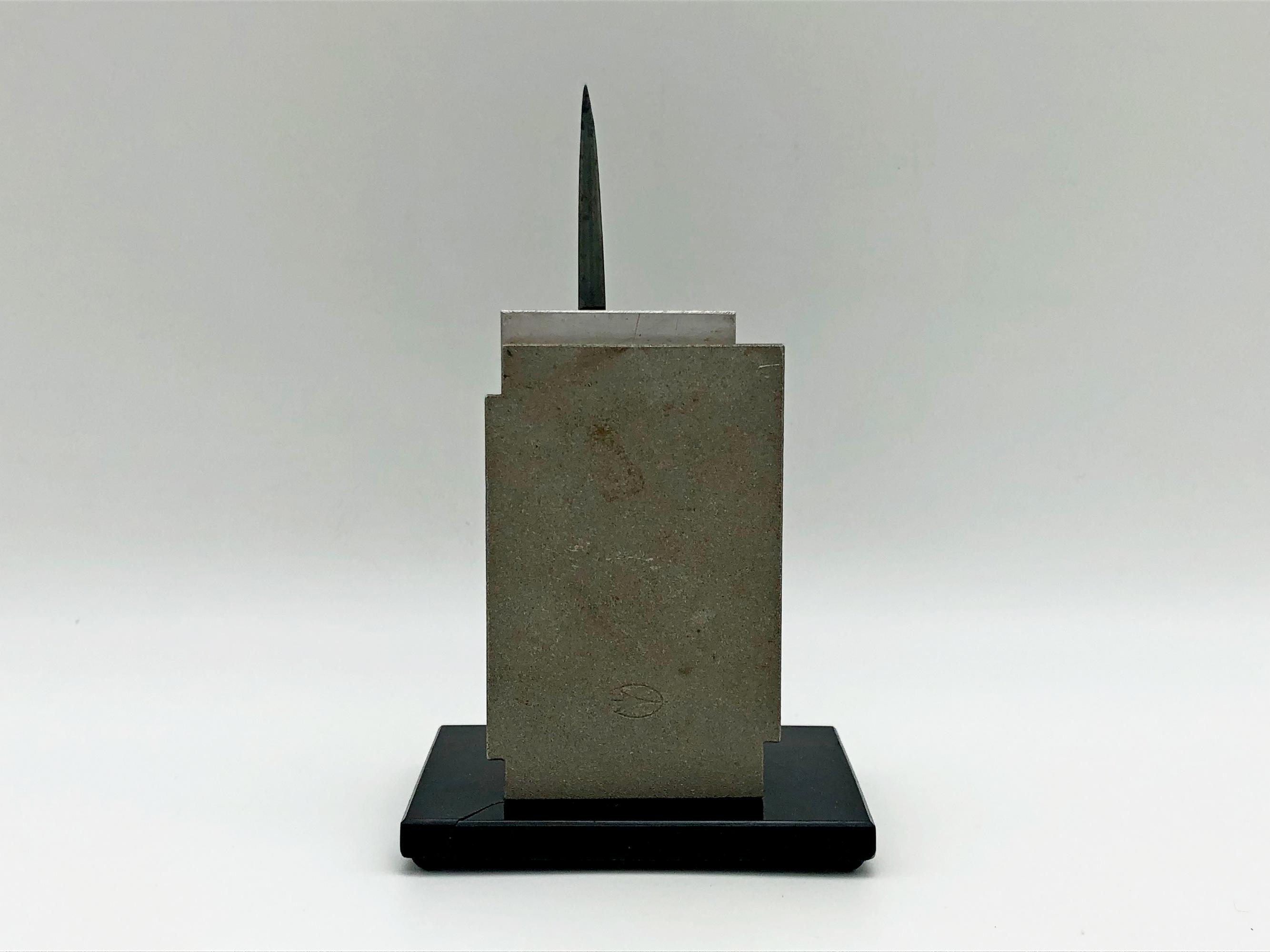 Figurine Vintage Tsiolkovsky - Monument Souvenir Soviétique En Pierre - Années 60 URSS - Collection