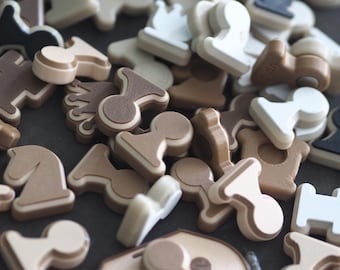 Magnetic Chess & Checkers Pieces: Replacement Set