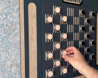 Wall Game - Go - Chess - Checkers - Tic Tac - Scrabble - Magnetic metal game set.