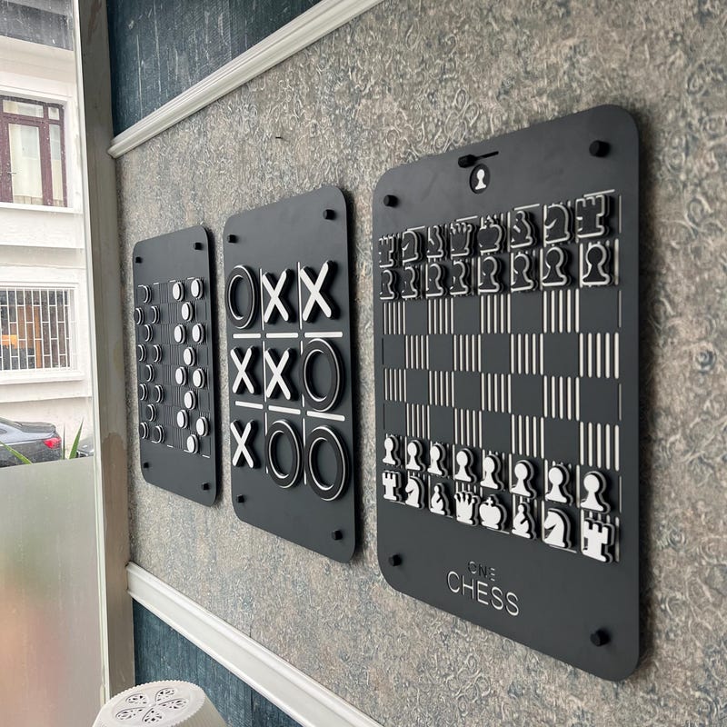 Checkers Game Game Table - Etsy